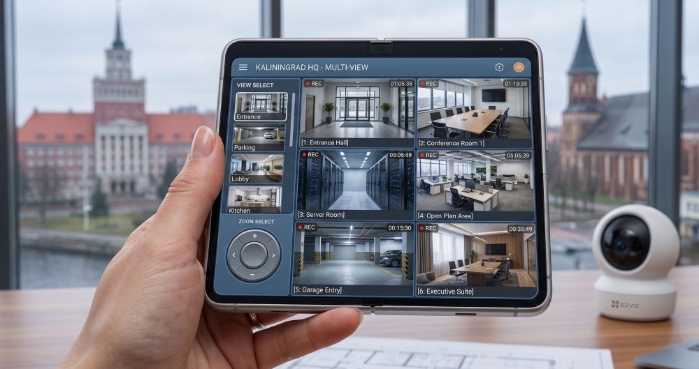 Комплект ezviz для помещения на 1 wi-fi камеру поворотная 12 Комплект ezviz для помещения на 1 wi-fi камеру поворотная
