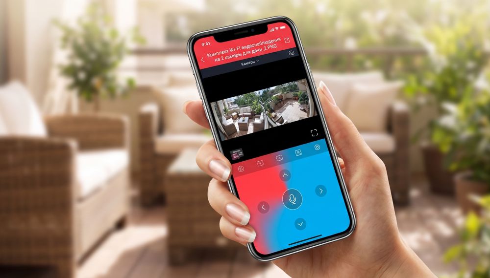 Комплект wi-fi видеонаблюдения на 2 камеры для дачи 11 Комплект wi-fi видеонаблюдения на 2 камеры для дачи