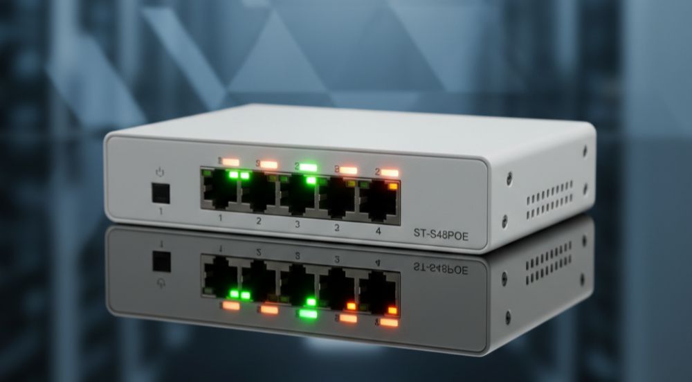 Коммутатор poe 4-х портовый st-s48poe (p/2м/55w/а) 1 Коммутатор poe 4-х портовый st-s48poe (p/2м/55w/а)