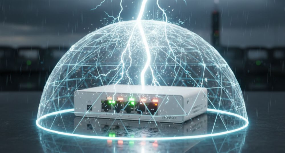 Коммутатор poe 4-х портовый st-s48poe (p/2м/55w/а) 10 Коммутатор poe 4-х портовый st-s48poe (p/2м/55w/а)
