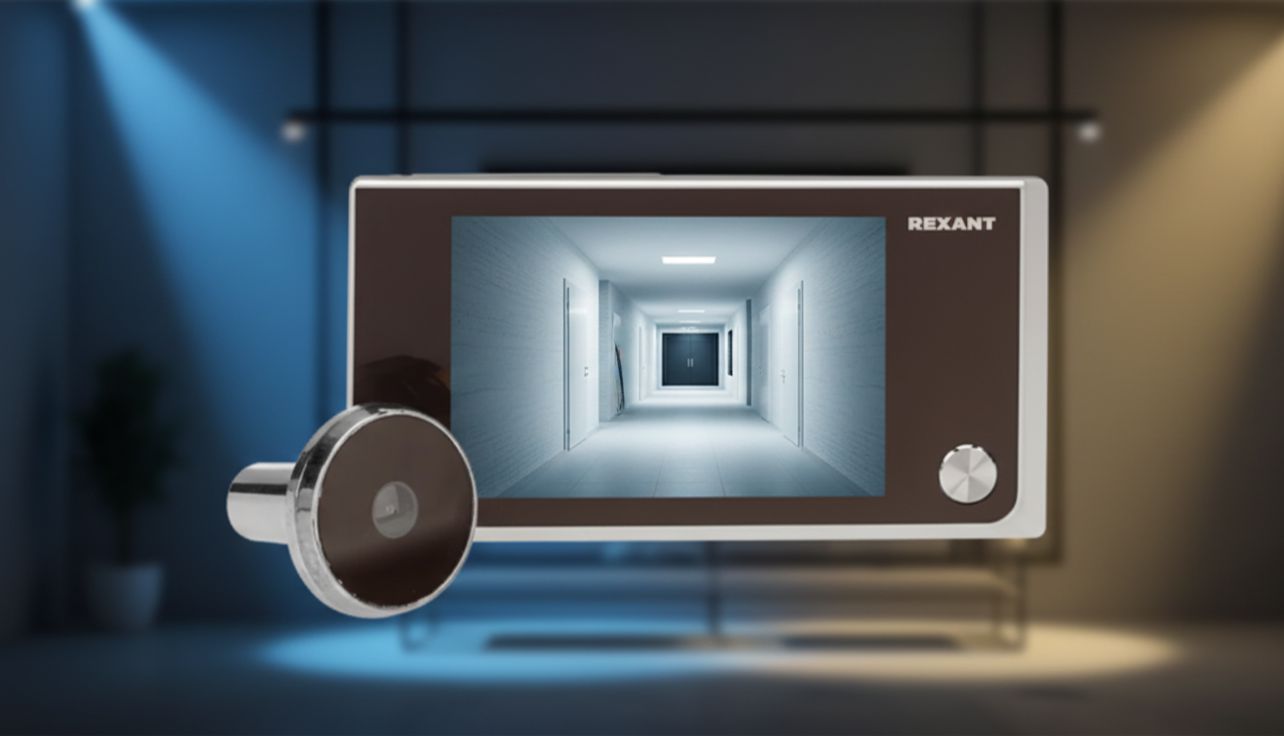 Видеоглазок дверной rexant (dv-114) с цветным lcd-дисплеем 3. 5", широкий угол обзора 120° 1 Видеоглазок дверной rexant (dv-114) с цветным lcd-дисплеем 3. 5", широкий угол обзора 120°