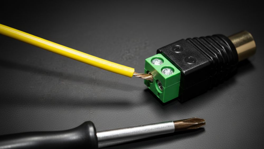 Коннектор rca гнездо клемма-винт rca-m 6 Коннектор rca гнездо клемма-винт rca-m