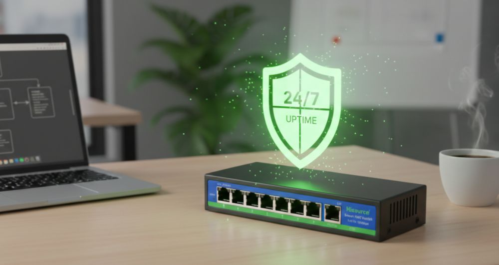Сетевой неуправляемый коммутатор hisource poe hi-f0820fbl 13 Сетевой неуправляемый коммутатор hisource poe hi-f0820fbl