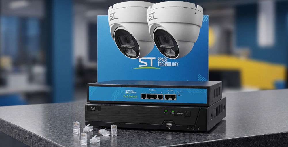 Комплект st на 2 ip камеры 3мп на базе st-303 ip poe dual light home 5 Комплект st на 2 ip камеры 3мп на базе st-303 ip poe dual light home