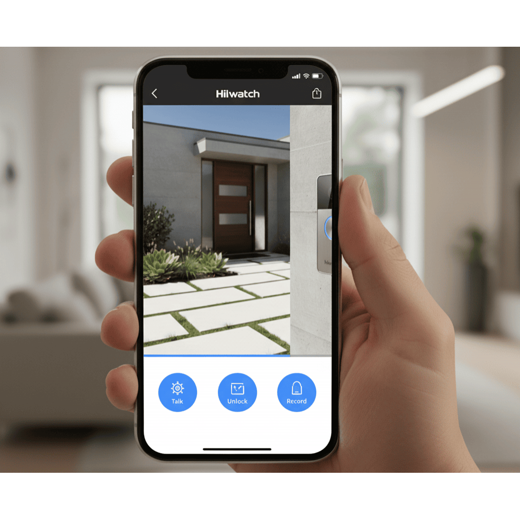 Приложение Hik-Connect на смартфоне для управления домофоном