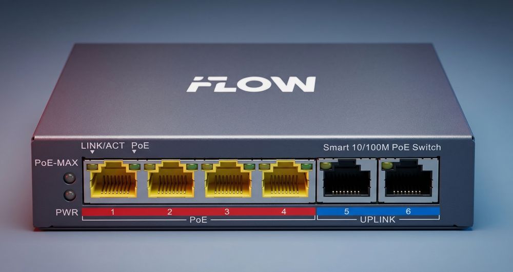 Iflow f-sw-em206poe-vm/l — облегченная версия смарт-коммутатора на 4 poe порта 1 Iflow f-sw-em206poe-vm/l — облегченная версия смарт-коммутатора на 4 poe порта