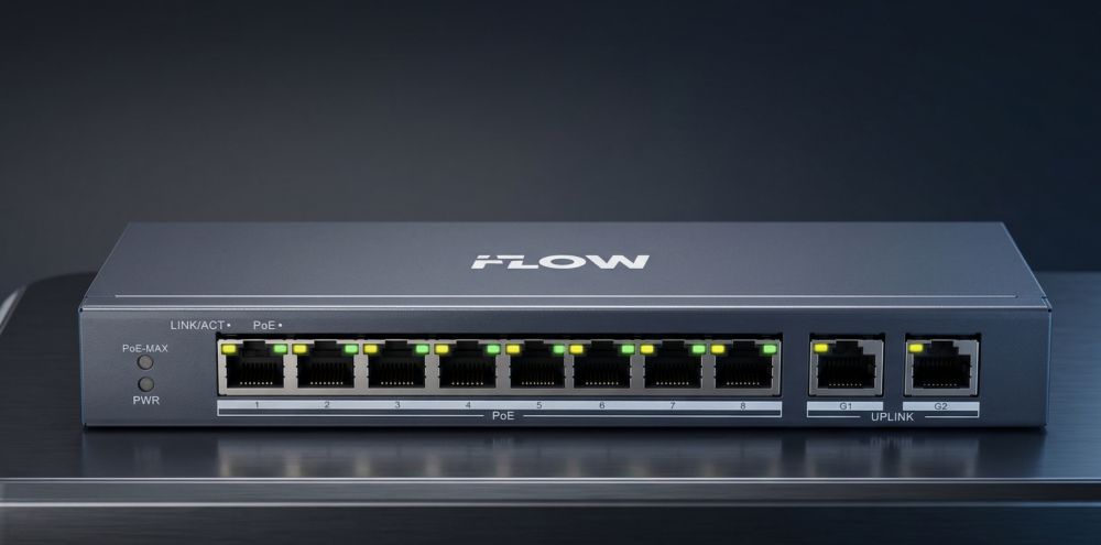 Iflow f-sw-em410poe-vm/l — смарт-управляемый коммутатор (8 poe + 2 uplink) 1 Iflow f-sw-em410poe-vm/l — смарт-управляемый коммутатор (8 poe + 2 uplink)