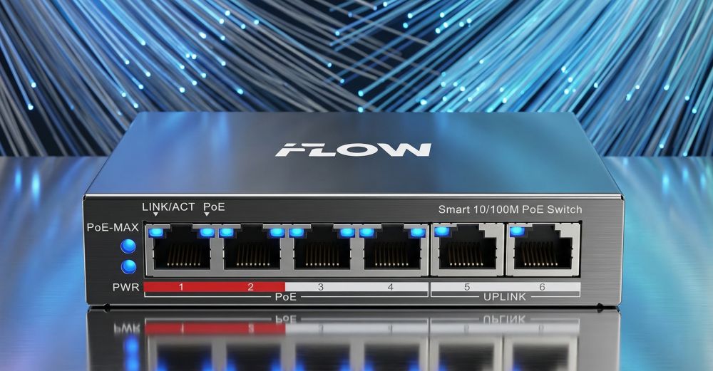 Iflow f-sw-em206poe-vm — смарт-управляемый 4-портовый poe-коммутатор 1 Iflow f-sw-em206poe-vm — смарт-управляемый 4-портовый poe-коммутатор