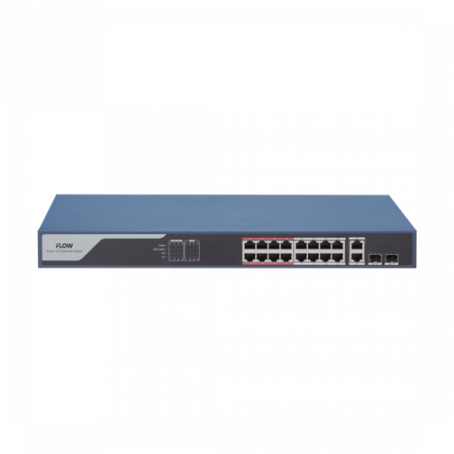 Iflow f-sw-em418poe-vm — 16-портовый смарт-управляемый poe-коммутатор Iflow f-sw-em418poe-vm — 16-портовый смарт-управляемый poe-коммутатор — изображение 1