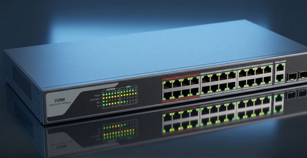 Iflow f-sw-em426poe-vm — 24-портовый смарт-управляемый poe-коммутатор 1 Iflow f-sw-em426poe-vm — 24-портовый смарт-управляемый poe-коммутатор