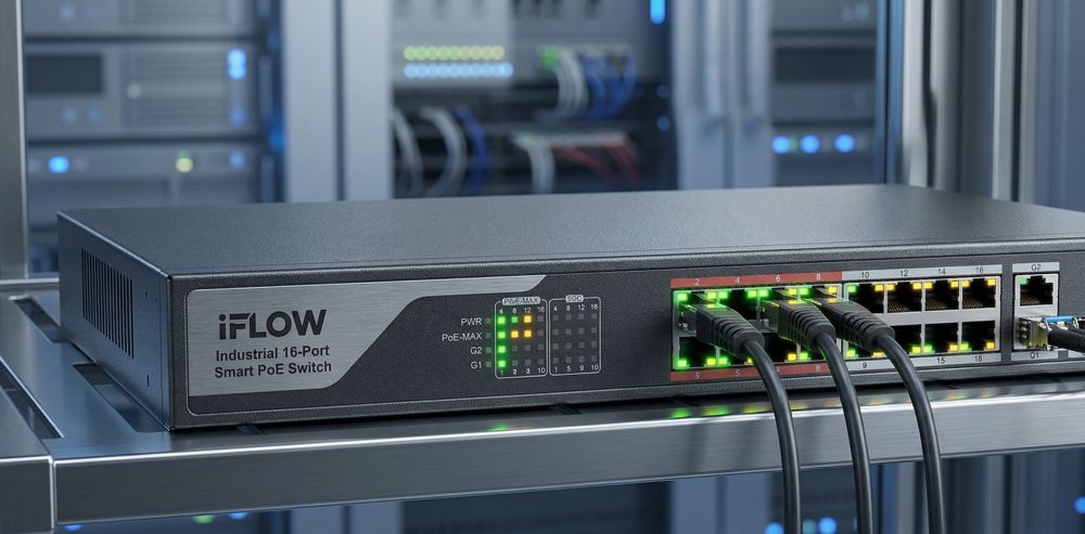 Iflow f-sw-eu418poe-v/l — 16-портовый неуправляемый poe-коммутатор 1 Iflow f-sw-eu418poe-v/l — 16-портовый неуправляемый poe-коммутатор
