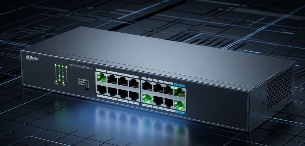 Dh-pfs3016-16ce-a — 16-портовый неуправляемый коммутатор (без poe) 1 Dh-pfs3016-16ce-a — 16-портовый неуправляемый коммутатор (без poe)
