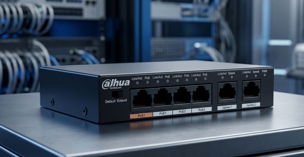 Dh-pfs3006-4et-60 — неуправляемый коммутатор (4 порта poe + 2 порта uplink) 1 Dh-pfs3006-4et-60 — неуправляемый коммутатор (4 порта poe + 2 порта uplink)