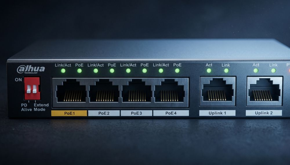 Dh-pfs3005-4et-60 — 4-портовый неуправляемый poe-коммутатор (бюджет 60 вт) 1 Dh-pfs3005-4et-60 — 4-портовый неуправляемый poe-коммутатор (бюджет 60 вт)