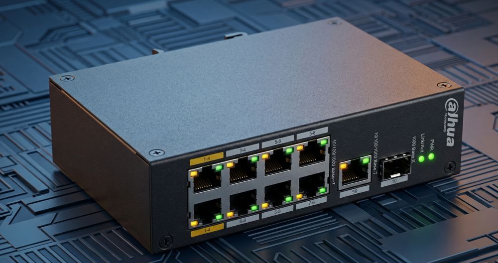 Dh-pfs3110-8et-96-f — 8-портовый poe-коммутатор (1 гигабитный uplink + 1 sfp-порт) 1 Dh-pfs3110-8et-96-f — 8-портовый poe-коммутатор (1 гигабитный uplink + 1 sfp-порт)