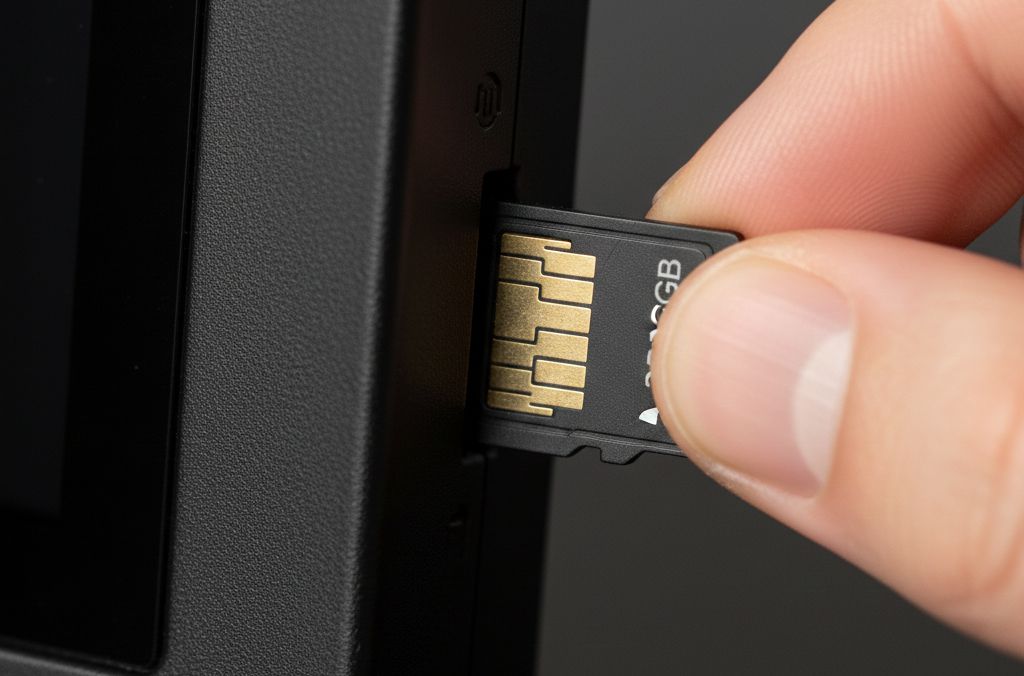 Монитор видеодомофона ip ds-kh6320-wte1 11 Слот для карты памяти sd до 32 гб в видеодомофоне