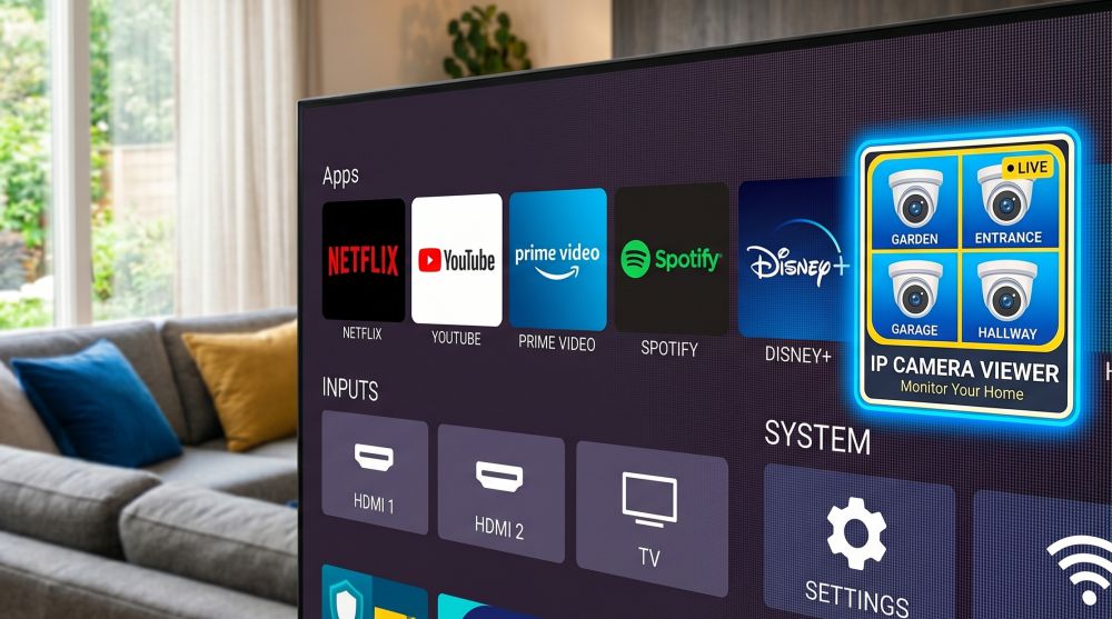 Как смотреть камеры на smart tv (samsung, lg, android tv). 5 Интерфейс приложения для ip-камер на платформе android tv