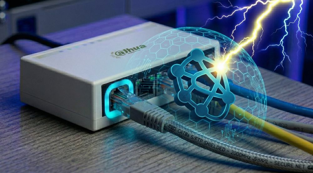 Dh-pfs3005-5et-l — 5-портовый настольный коммутатор (без poe) 9 Грозозащита 2кв