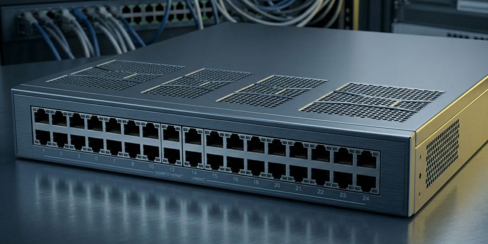 Dh-pfs3024-24ce-a — 24-портовый неуправляемый коммутатор (без poe) 7 Прочный металлический корпус dahua для защиты от перегрева