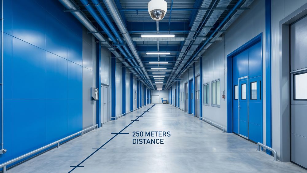 Комплект st на 3 ip камеры 4мп на базе st-sk4502 15 Дальность передачи poe 250 метров