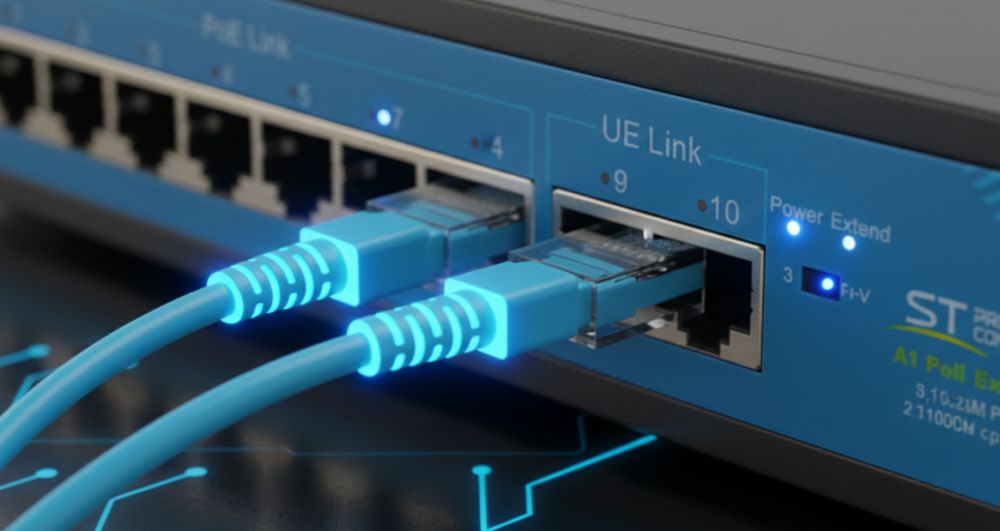 Свитч st-s85poe (2m/96w/а) pro (версия 3) 8 портов poe c watchdog защита от кз 7 Двойной uplink порт для стабильного интернет-соединения