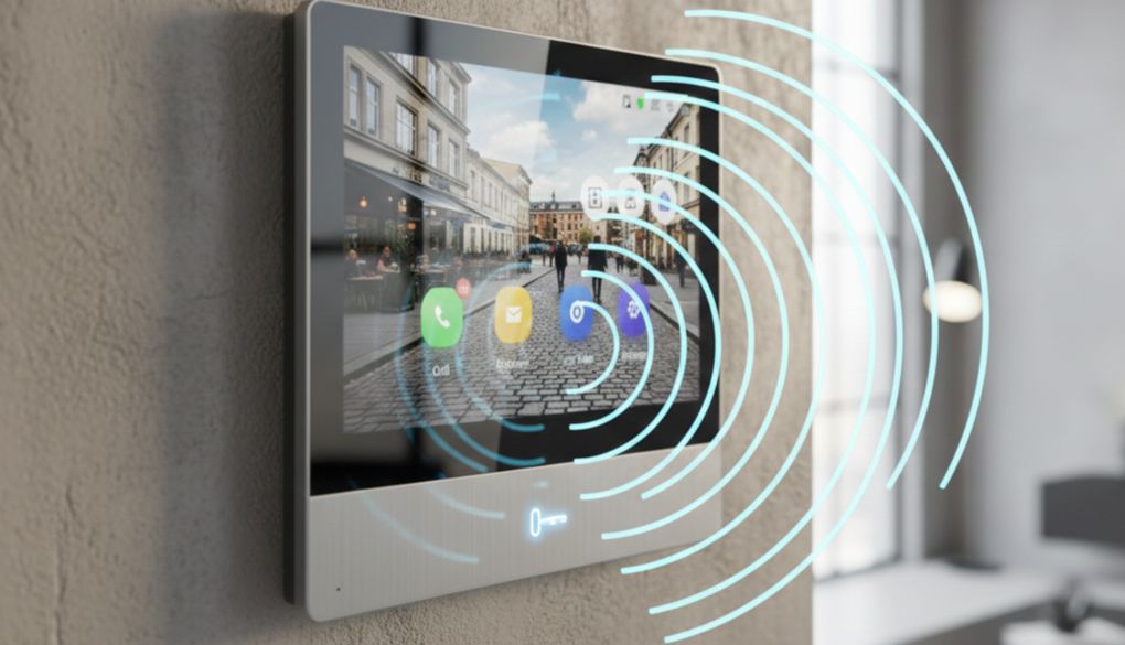 Монитор видеодомофона ip ds-kh8350-te1 12 Кристально чистый звук и шумоподавление в ip-домофонии