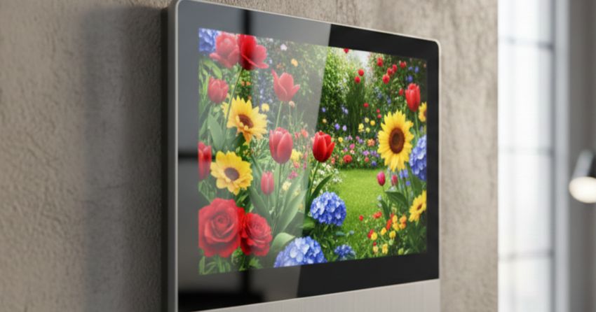 Монитор видеодомофона ip ds-kh8350-te1 7 Яркий сенсорный ips экран домофона hikvision с широким углом обзора