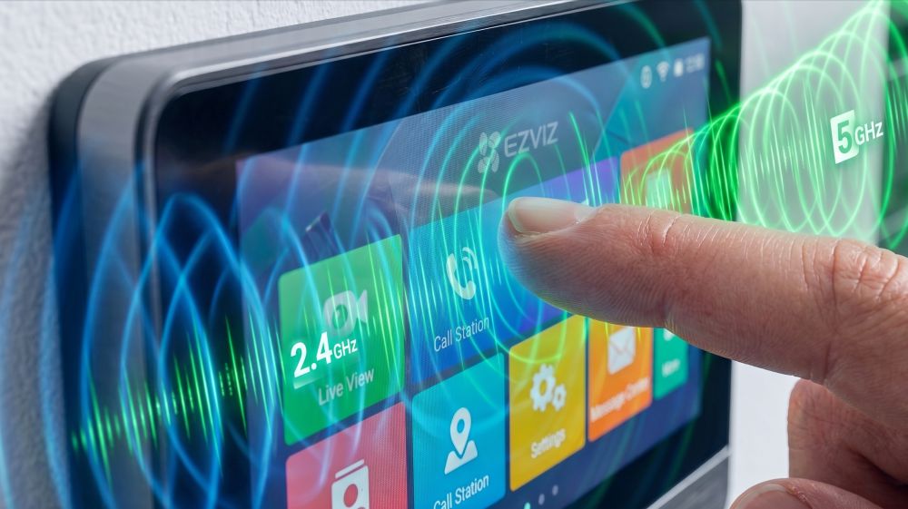 Комплект умного wifi видеодомофона с установкой 14 Стабильный wi-fi сигнал ezviz hp7