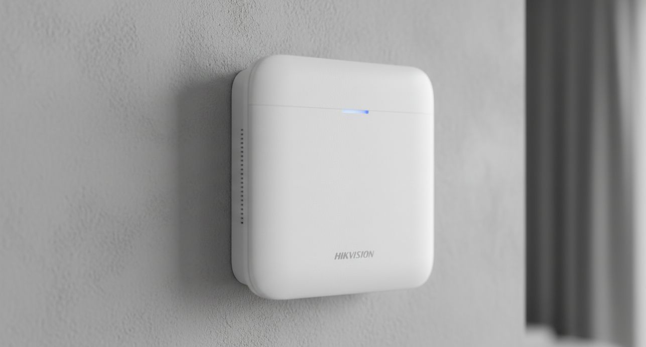 Беспроводная охранная панель ds-pwa64-l-we 1 Беспроводная охранная панель hikvision ds-pwa64-l-we вид спереди