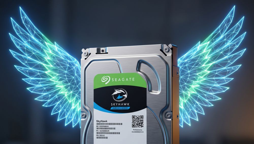 Комплект hiwatch на 5 ip камер 2мп colorvu №2п 13 Профессиональный жесткий диск seagate skyhawk 1tb