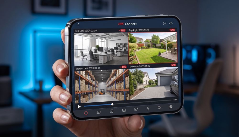 Комплект hiwatch для помещения на 8 hd-tvi камер №5 13 Мобильное приложение hik-connect для удаленного видеонаблюдения со смартфона