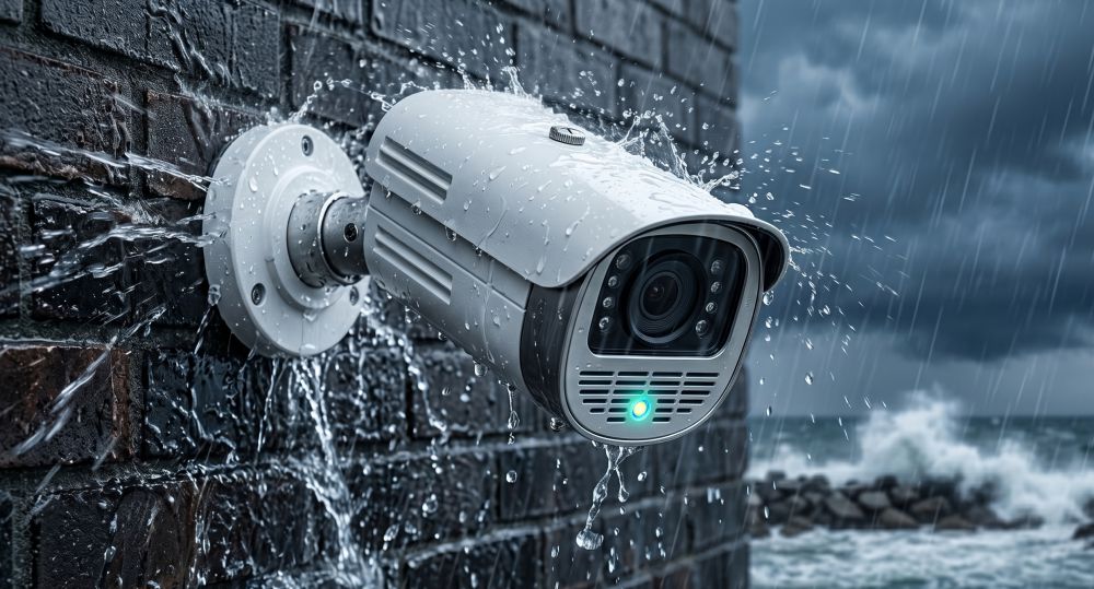Комплект hiwatch на 4 ip камеры 4мп colorvu №4 13 Климатическая защита ip67 уличных камер комплекта