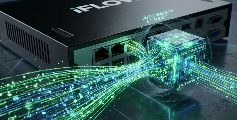 Iflow f-0(n8e) — 8-канальный ip-видеорегистратор со встроенным poe-коммутатором 7 Эффективное сжатие h. 265+ iflow