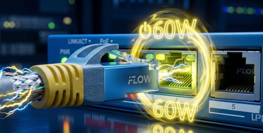 Iflow f-sw-eu206hpoe-v — 4-портовый poe-коммутатор с 1 портом hi-poe 6 Технология hi-poe 60w для мощных камер