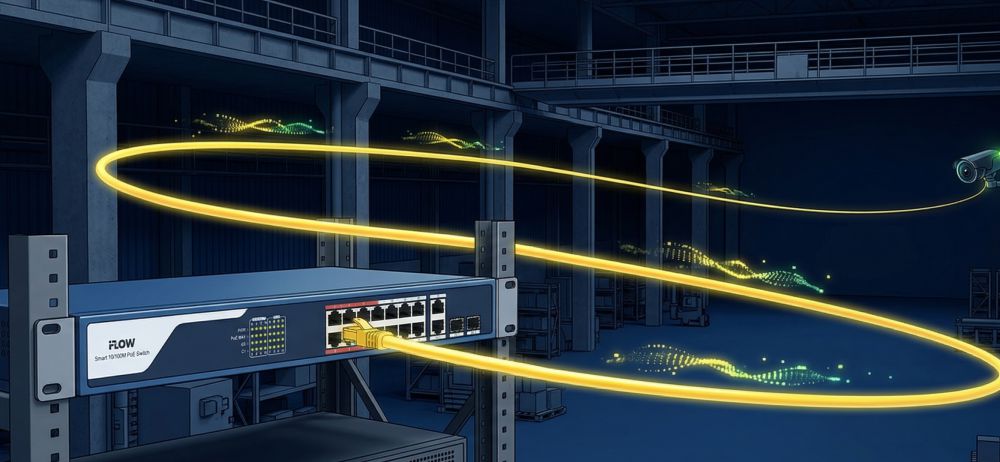 Iflow f-sw-eu205poe-v — неуправляемый poe-коммутатор (4 poe + 1 uplink) 6 Дальность передачи poe до 300 метров