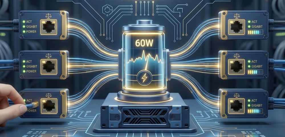 Iflow f-sw-eu410poe-v/l — неуправляемый poe-коммутатор (8 poe + 2 uplink) 13 Интеллектуальное питание poe iflow