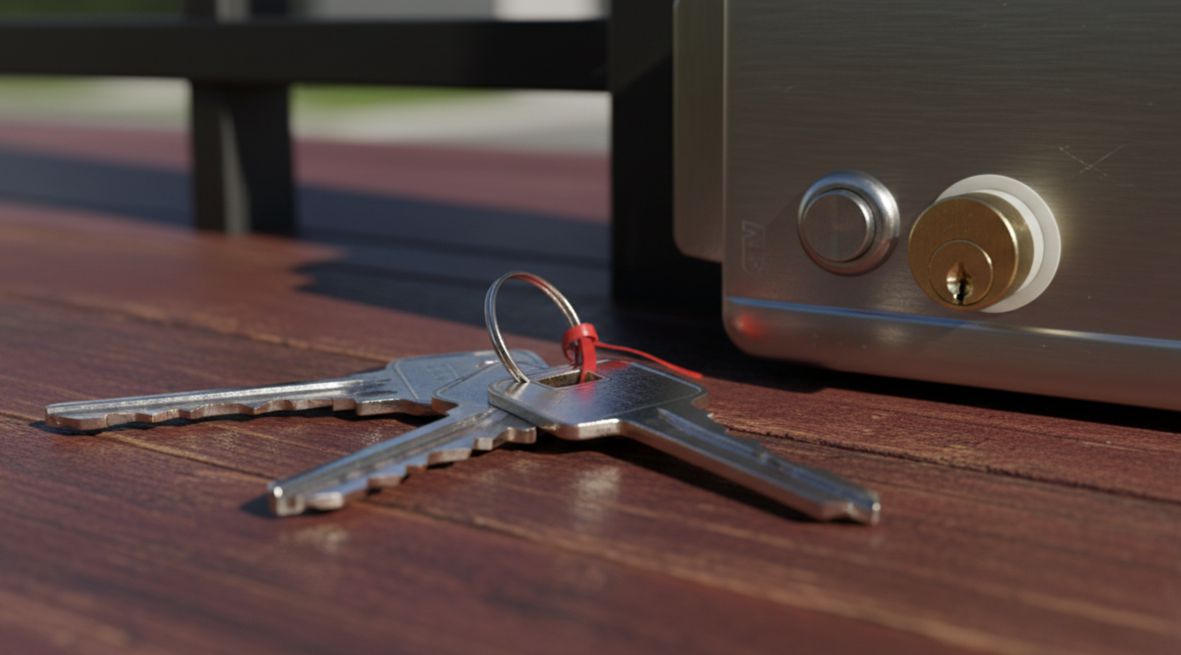 Замок электромеханический накладной lock-e01 13 Комплект ключей lock-e01