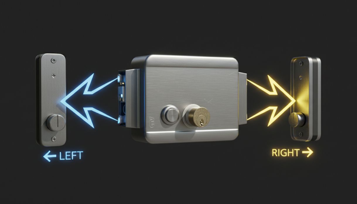 Замок электромеханический накладной lock-e01 7 Универсальная установка lock-e01