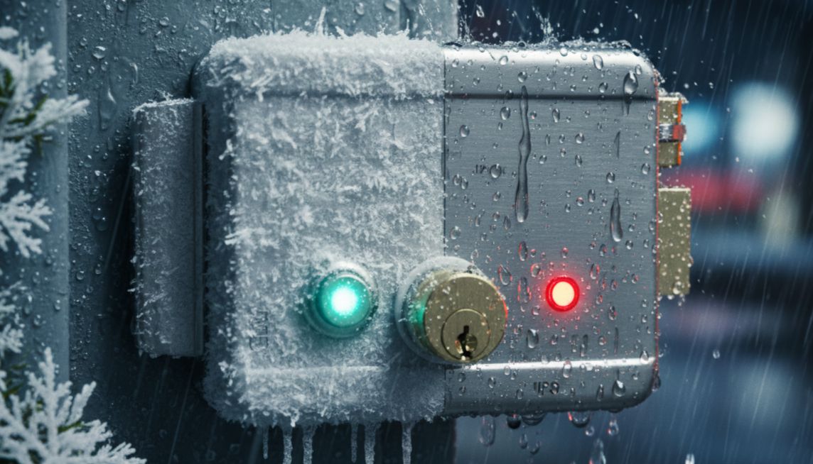 Замок электромеханический накладной lock-e01 11 Lock-e01 в разных погодных условиях