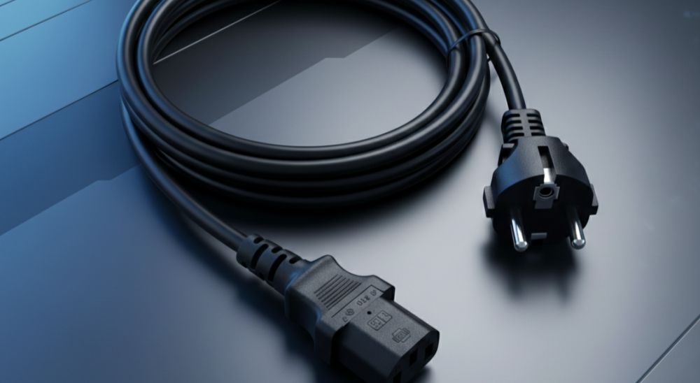 Сетевой кабель питания pl1400, кабель питания (сетевой), евровилка 1,5 м, (iec320) 11 Литая вилка кабеля pl1400
