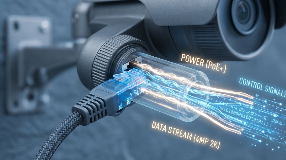 Комплект st на 3 ip камеры 4мп на базе st-sk4503 town 11 Питание poe st