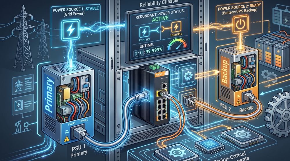 Dh-pfs4410-6gt-dp — 10-портовый управляемый гигабитный промышленный коммутатор 10 Резервное питание dahua dh-pfs4410
