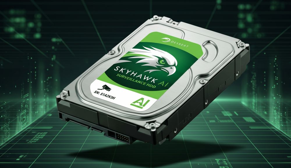 Комплект hiwatch на 4 ip камеры 2мп colorvu №2п 14 Жесткий диск seagate skyhawk 1тб для систем видеонаблюдения