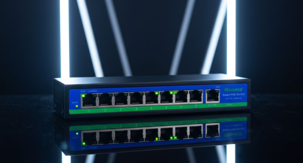 Сетевой неуправляемый коммутатор hisource poe hi-f0820fbl 1 Сетевой неуправляемый коммутатор hisource poe hi-f0820fbl