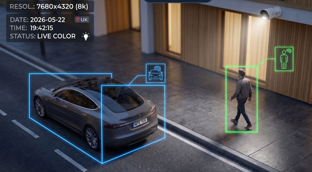 Комплект hiwatch на 3 ip камеры 2мп colorvu №2п 12 Аналитика детекции движения motion detection 2. 0
