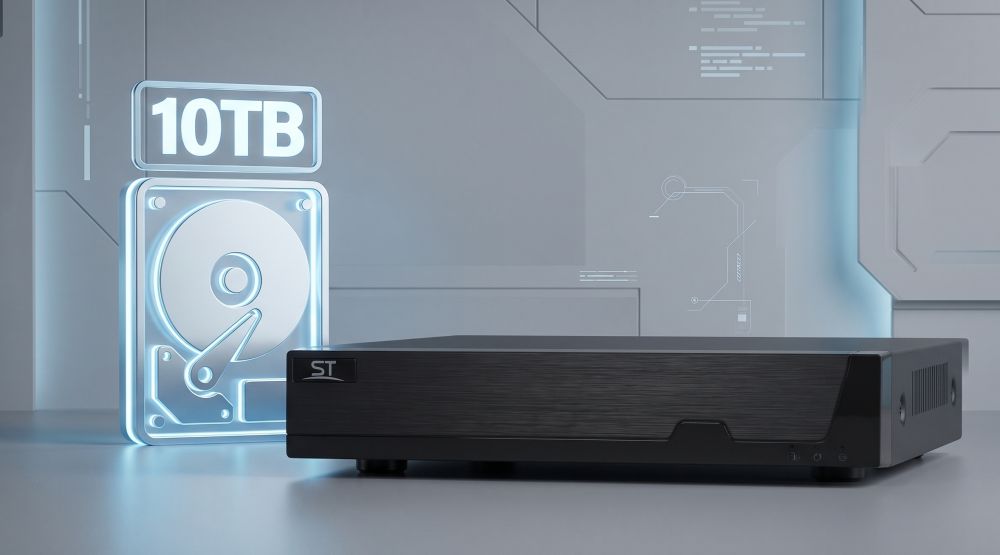 Комплект st на 2 купольные ip камеры 2мп №1 11 Видеорегистратор st-nvr-s0605h65 home с поддержкой 10тб