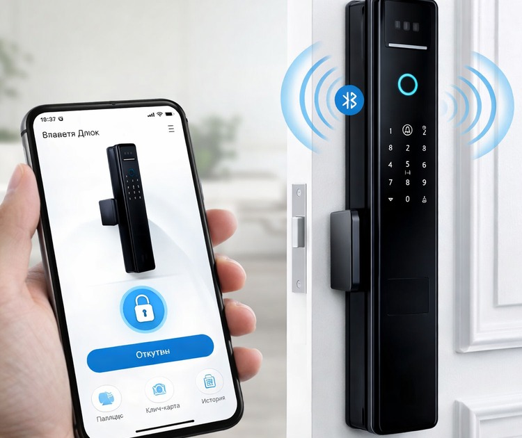 Умный дверной замок safeburgsmart n6-85 9 Управление замком safeburg smart n6-85 через смартфон и ttlock