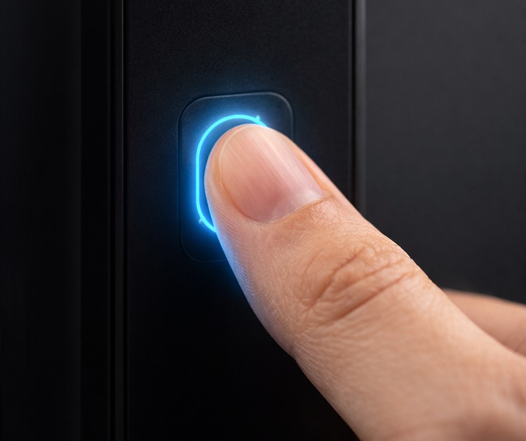 Умный дверной замок bosch id20 black 7 Сканер отпечатка пальца замка bosch id20 508 dpi