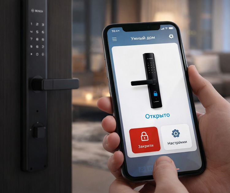 Умный дверной замок bosch id20 black 8 Управление замком bosch id20 через приложение tuya smart
