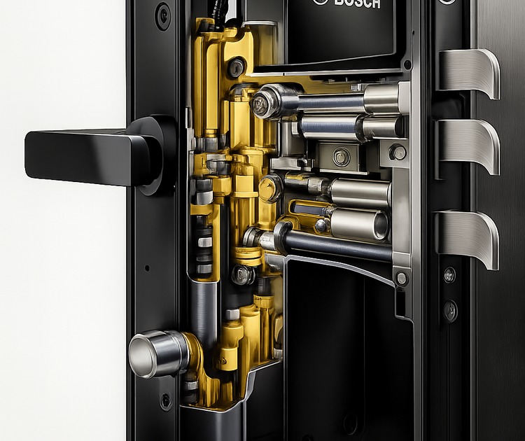 Умный дверной замок bosch id20 black 9 Защита от взлома цилиндр класса c и крюки tiandi hook bosch id20
